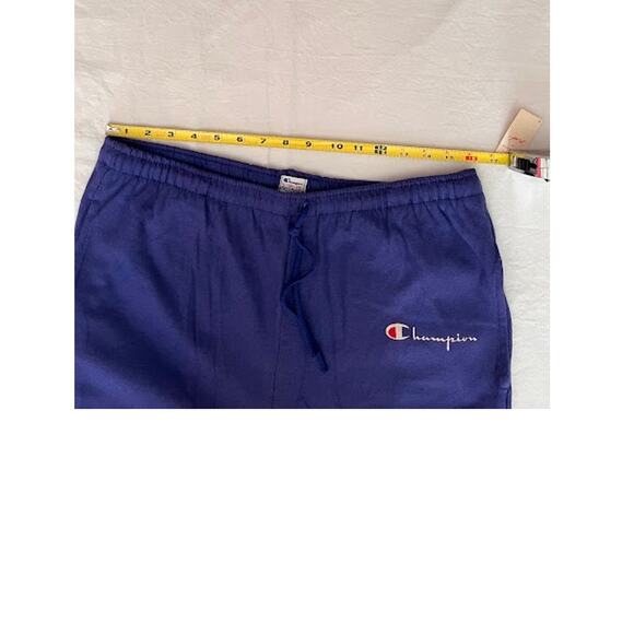 VTG NEW Champion Sweatpants Mens Blue Drawstring Size Large - Picture 6 of 8